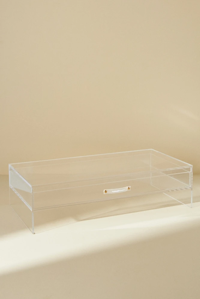 Acrylic Monitor Stand with Drawer