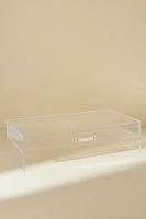 Acrylic Monitor Stand with Drawer