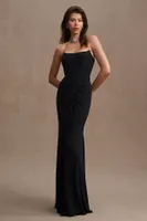 Mac Duggal Strapless Sweetheart Jersey Gown