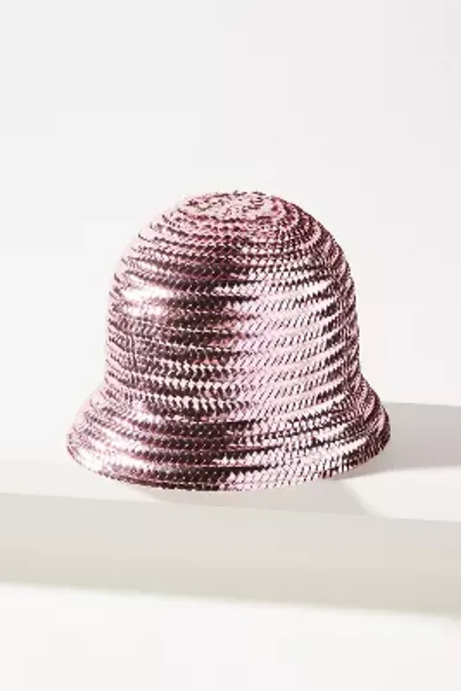 Anthony Peto Metallic Braids Cloche Hat