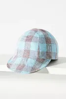 Anthony Peto Linen Checkered Cap