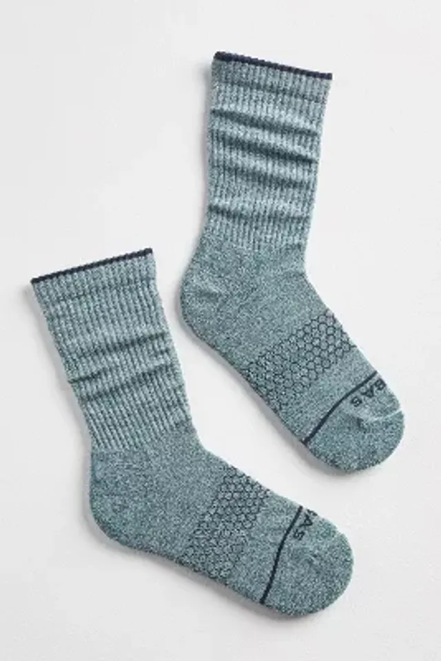 Bombas Solid Feed Stripe Fairisle Socks