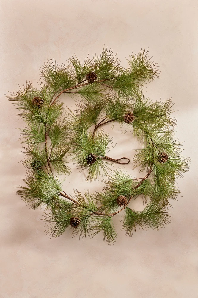 Faux Pine Cone Garland