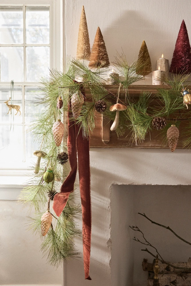 Faux Pine Cone Garland