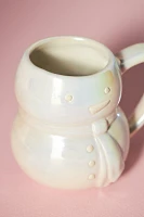 Merry Luster Snowman Stoneware Mug