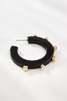 Smith & Co. Jewel Design City Girl Hoop Earrings