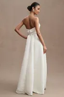 Sachin & Babi Brielle Strapless Embellished A-Line Gown