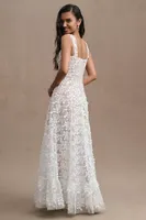 Dress The Population Anabel Sweetheart Embroidered Gown