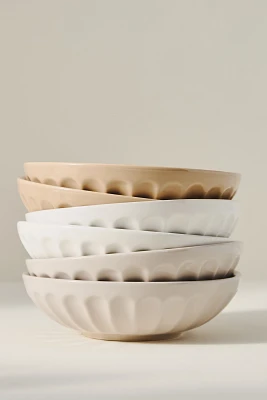 Amelie Latte Portuguese Stoneware Pasta Bowls