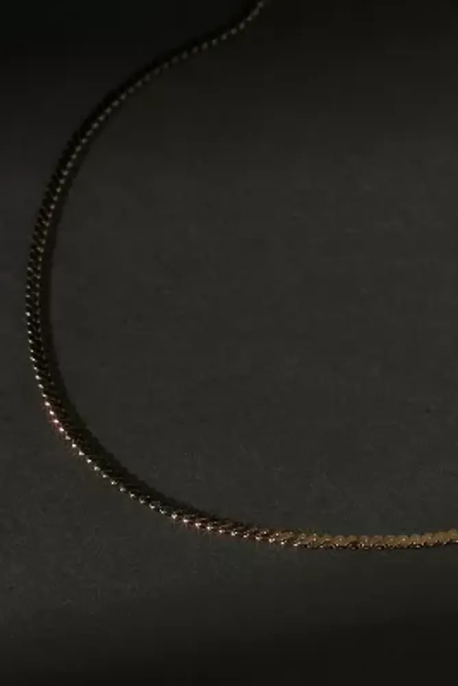 Delicate Hematite Chain Necklace
