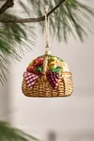 Picnic Basket Glass Ornament