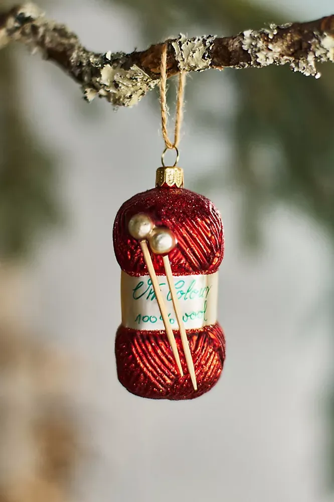 Christmas Glass Knit Happens Ornament