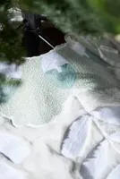 Faux Fur Snowflake Tree Skirt