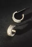 Small Pavé Hoop Earrings