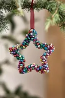 Confetti Jingle Bell Star Ornament