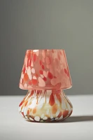 Cheena Night Gardenia Floral Fruity Glass Mushroom Lamp Candle