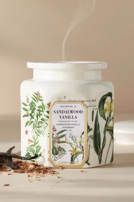 Apothecary 18 Woody Sandalwood Vanilla Ceramic Jar Candle