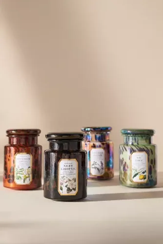Apothecary 18 Floral Sol Tobac Glass Jar Candle​