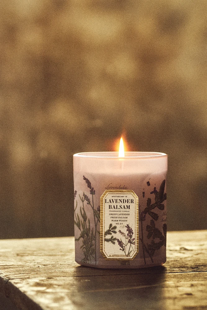 Apothecary 18 Fresh Lavender Balsam Small Glass Candle