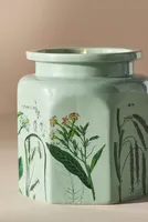 Apothecary 18 Floral Sol Tobac Ceramic Jar Candle