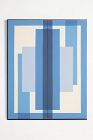 Blue Geo Diptych Wall Art