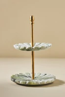 Tiered Marble Jewelry Stand