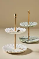 Tiered Marble Jewelry Stand