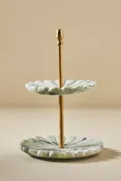 Tiered Marble Jewelry Stand