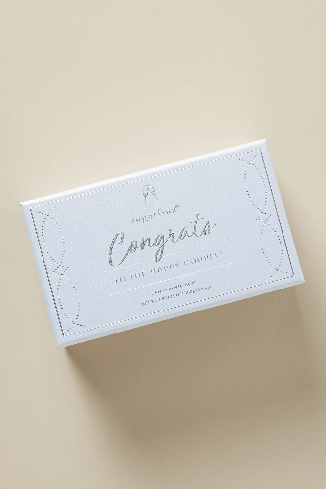 Sugarfina Congrats To The Happy Couple 2-Piece Mr. & Mrs. Candy Bento Box