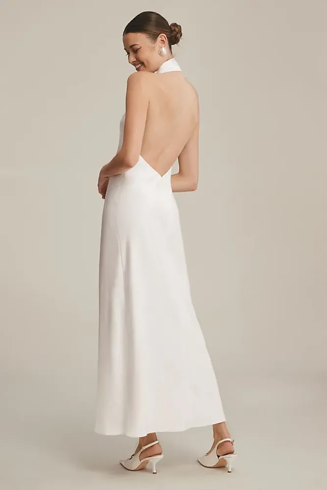 Significant Other Darcy Backless Halter Dress