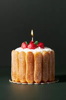 Strawberry Dessert Wax Candle