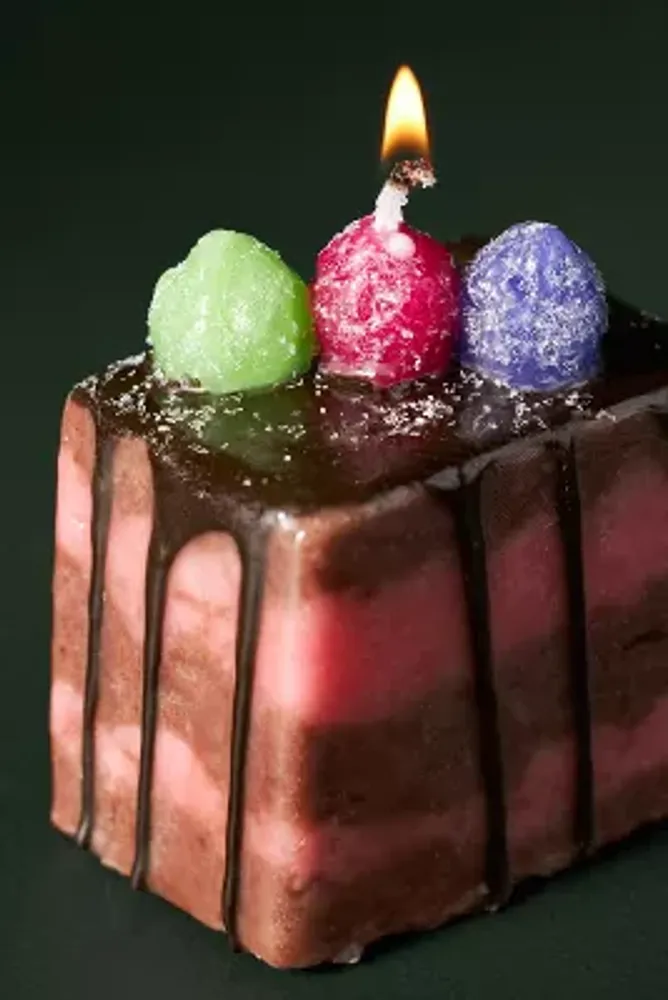 Mini Strawberry Cake Dessert-Shaped Wax Candle