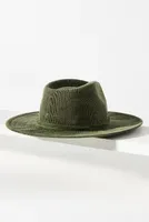 Wyeth Leather-Trimmed Rancher Hat