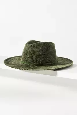 Wyeth Leather-Trimmed Rancher Hat