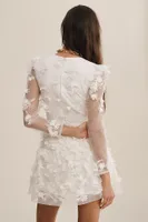 Helsi Sidney Long-Sleeve V-Neck Floral Mini Dress