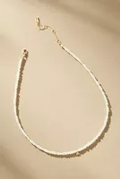 Pavé Monogram Pendant Pearl Necklace