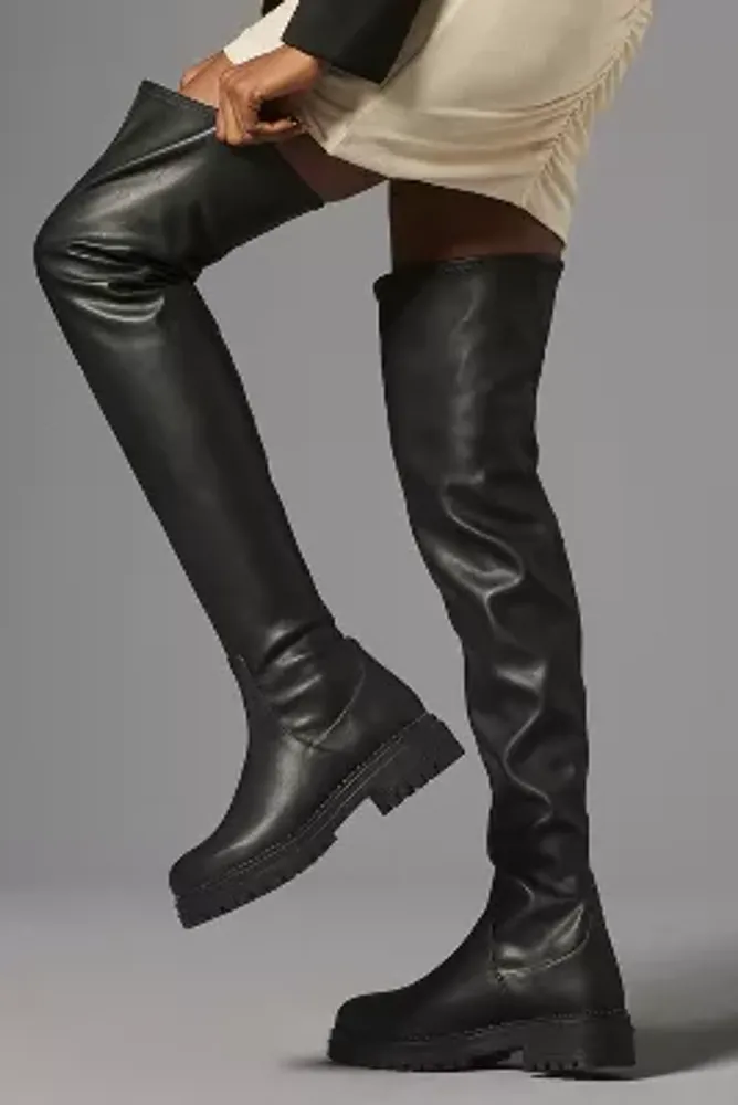 Pilcro Over-The-Knee Combat Boots
