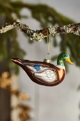 Mallard Glass Ornament