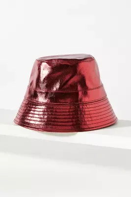 Wyeth Faux Leather Bucket Hat