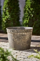 Rivet Rim Galvanized Taper Planter