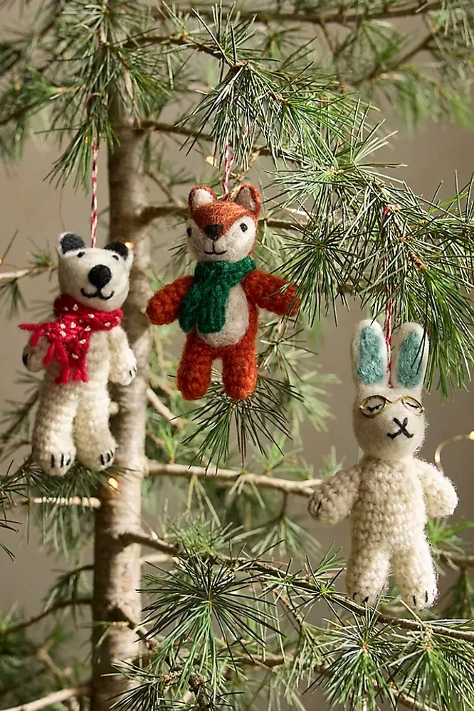 Forest Friends Ornaments, Set of 3