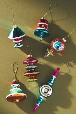 Bright and Shiny Ornaments, Set of 6