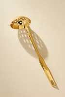 Golden Slotted Kitchen Spoon