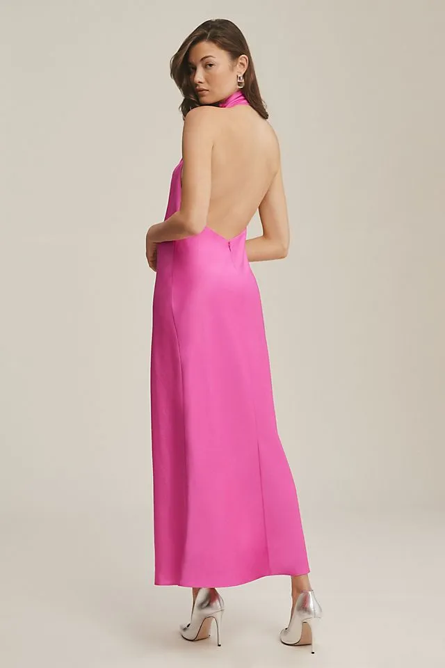 Significant Other Darcy Backless Halter Dress