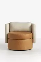 Jordan Leather Swivel Chair