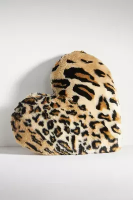 Chester Faux Fur Heart Pillow