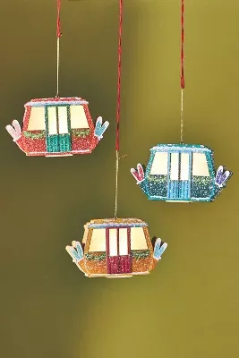 Light-Up Gondola Ornaments, Set of 3