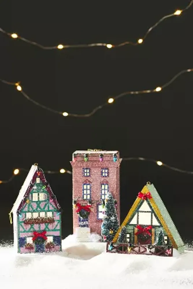 Tudor Townhouse Paper Ornament