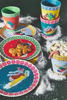 Emily Taylor for George & Viv Holiday Melamine Tumblers, Mixed Set of 4