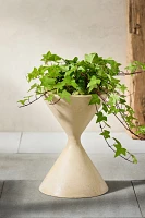 Hourglass Cast Stone Planter